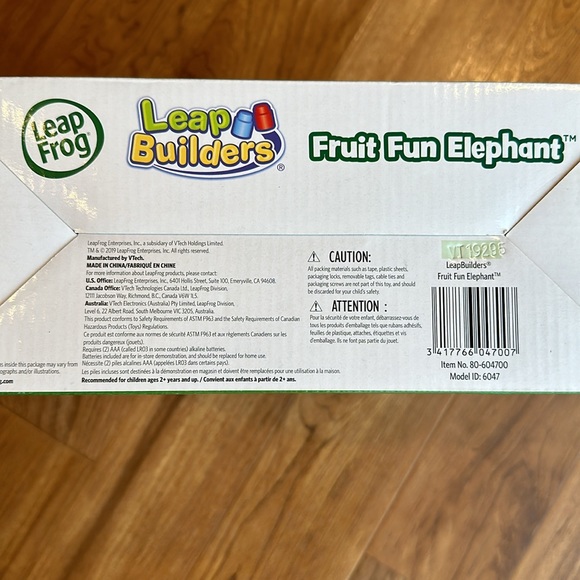 New In Box Leap Frog Leap Builders Fruit fun Elephant - Picture 5 of 7